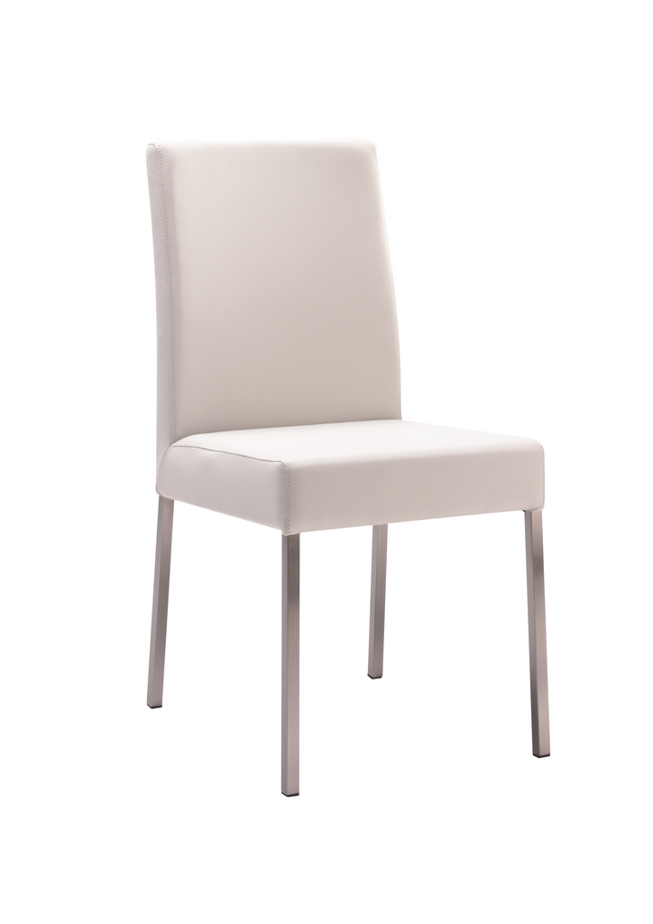 Naber Bruck 1 Stuhl Kuchenstuhl Esszimmerstuhl Edelstahl Weiss